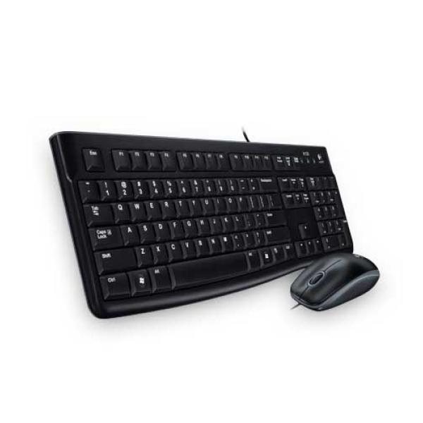 Pack Teclado Y Mouse Logitech Mk120 Ruso Con Cable Usb P/n:920-002561