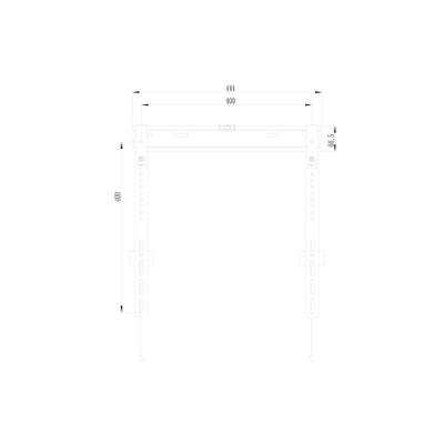 Soporte De Pared Fijo Equip 650363 Para Pantalla 32"- 55" Slim