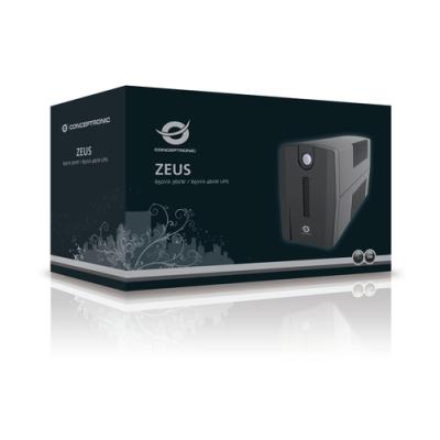 Sai 650va Conceptronic 360w 2 Shucko Proteccion Lan Modem