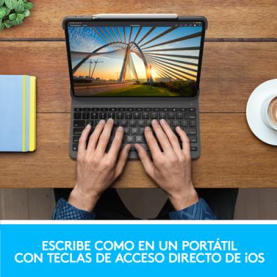 Teclado Bluetooth Funda Logitech Slim Folio Para Ipad Pro 11