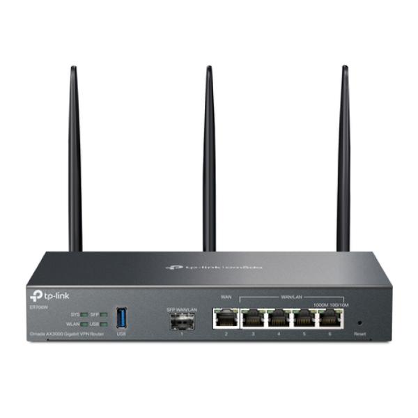 Router Vpn Tp-link Er706w Gigabit Omada Ax3000 1p Sfp Y 5p Rj45 Omada Mesh Wifi Doble Banda