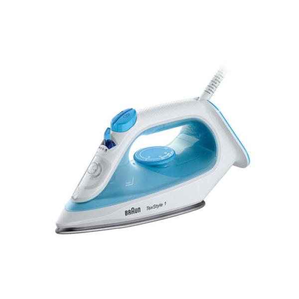 Plancha De Vapor Braun Texstyle Si1050bl Azul/blanca Suela De Ceramica 120 G/min Vapor 2000w Deposito 220ml