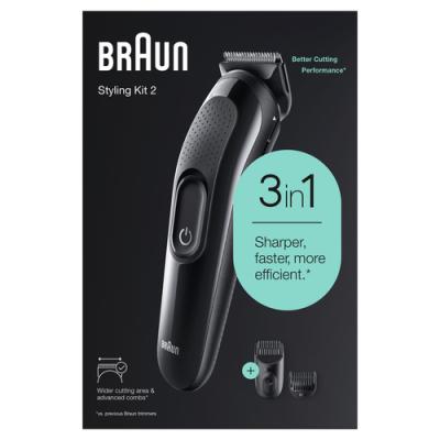 Recortadora De Barba Braun Sk2300 Color Negro Ajustes 0.5 -