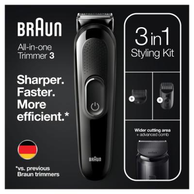 Recortadora De Barba Braun Sk2300 Color Negro Ajustes 0.5 -