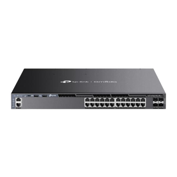 Switch Gestionable L3 Tp-link Sg6428xhp 24p Gigabit Poe+ Con 4 Slots Sfp+ 10g Puerto De Consola Rj45/usb-c Rack 1u 19"