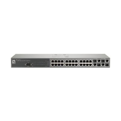 Switch Level One Gestionable L2 24p 10/100 + 4p Gigabit Combo