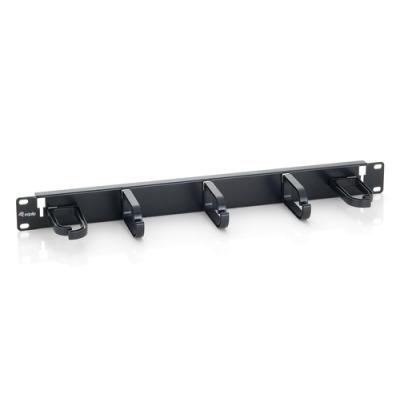 Panel Organizador De Cables Color Negro 1u Para Armario Rack 1