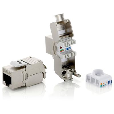 Kit 8 Uds Conector Hembra Rj45 Sftp Cat6a Keystone Tool Free