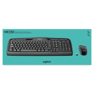 Teclado Logitech Mk330 Ingles Internacional Wireless Combo