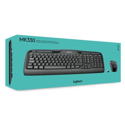 Teclado Logitech Mk330 Ingles Internacional Wireless Combo