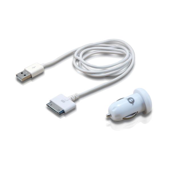 Kit Apple Cargador Conceptronic Para Coche A 2 Usb 5v 2a Y Cable Usb Apple 1105228