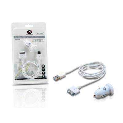 Kit Apple Cargador Conceptronic Para Coche A 2 Usb 5v 2a Y