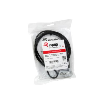 Cable De Seguridad Portatil Equip Life Por Combinacion 1.8m