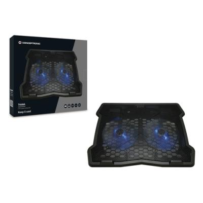 Base Refrigeracion Para Portatiles Conceptronic 2 Ventiladores