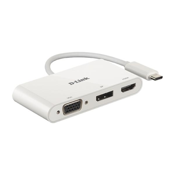 Adaptador Usb-c D-link Dub-v310 A 1xhdmi 4k 1xdisplayport 4k 1xvga