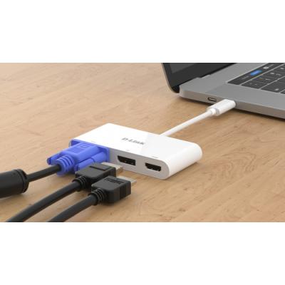 Adaptador Usb-c D-link Dub-v310 A 1xhdmi 4k 1xdisplayport 4k