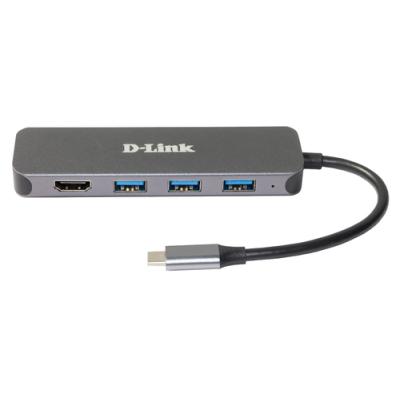 Docking Usb-c D-link Dub-2333 A 1xhdmi 4k 3xusb3.0 1xusb-c Pd