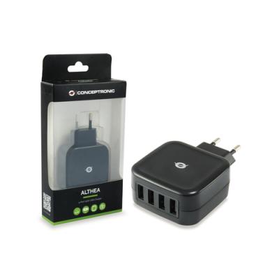 Cargador De Pared Conceptronic Althea 5v 4xusb (4x1a) 25w