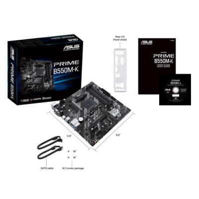 Pb Asus Prime B550m-k Skt Am4 M-atx 4ddr4-3200mhz Hdmi Dvi Vga