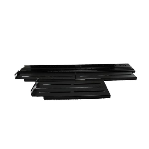 Kit De Railes Unykach 52094 Para Caja Rack De 2u A 4u Material Acero Pintado Negro Sistema Telescopico