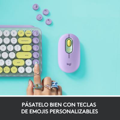 Teclado Mecanico Logitech Pop Keys Wireless Con Emojis Color