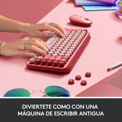 Teclado Mecanico Logitech Pop Keys Wireless Con Emojis Color