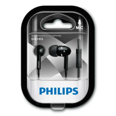 Auricular Intrauditivo Philips She1455bk/10 Black Graves