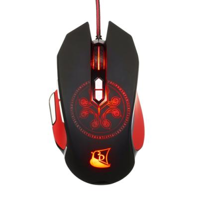 Mouse Konix Gaming Rgb Drakkar Heimdall 9 Botones 4000dpi 1.7m