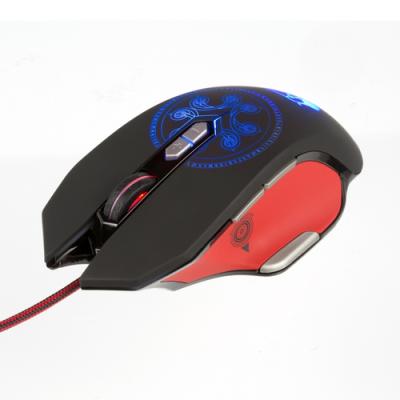 Mouse Konix Gaming Rgb Drakkar Heimdall 9 Botones 4000dpi 1.7m