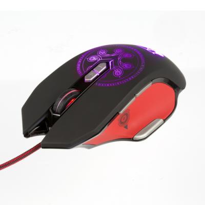 Mouse Konix Gaming Rgb Drakkar Heimdall 9 Botones 4000dpi 1.7m