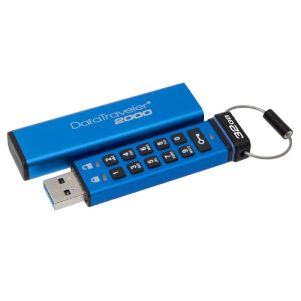 Memoria Usb 32gb Kingston Usb3.1 Dt2000/32gb Teclado Alfanumérico