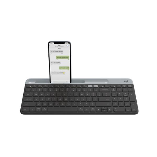 Teclado Logitech K580 Slim Wireless Graphite Ruso P/n: 920-009275