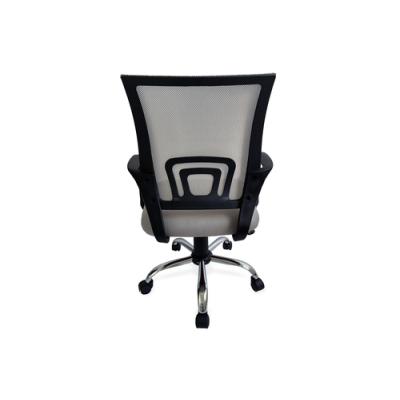 Silla De Oficina Equip De Malla Color Gris Claro Recubrimiento