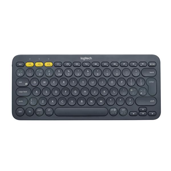 Teclado Logitech K380 Uk Bluetooth Para Tres Dispositivos Color Negro P/n:920-007580