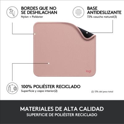 Alfombrilla Logitech Mouse Pad Studio Series Color Rosa Oscuro