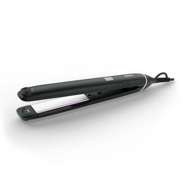 Plancha De Pelo Philips Bhs674/00 Straightcare Revestimiento Ceramico Cable Giratorio Color Negro/rosa