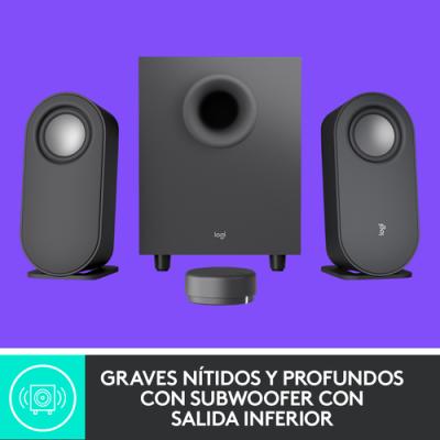 Altavoces 2.1 Logitech Bluetooth Z407 Grafito P/n:980-001348