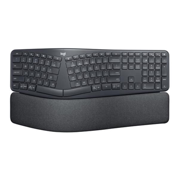 Teclado Logitech Ergo K860 Bluetooth For Bussiness Color Grafito P/n: 920-010350