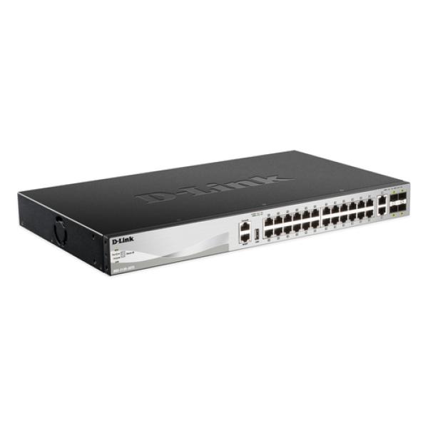 Switch Gestionable L3 D-link Stackable Dgs-3130-30ts/e 24p Giga + 2p 10g + 4p 10g Sfp+