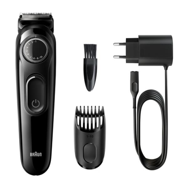 Recortadora De Barba Braun Bt3222 20 Ajustes Desde 0.5mm Inalambrica Recargable