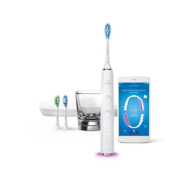 Cepillo Dental Electrico Philips Diamondclean 9000 Hx9903/03 Sensor De Presion 4 Modos 3 Intensidades Bt App De Control