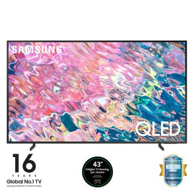 Televisor 43"samsung Qe43q60bau Qled Uhd 4k 3840x2160 3100 Pqi