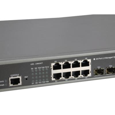 Switch Level One Gestionable L3 8p 10/100/1000 Sfp + 12p 10gbe