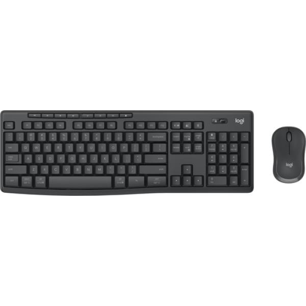 Teclado Logitech Wireless Combo Mk370 For Business Color Grafito P/n: 920-012071