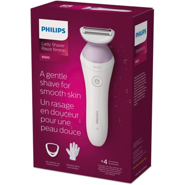 Depiladora Philips Brl136/00 Bateria 40min Uso En Seco Y Humedo Con Guante Exfoliante