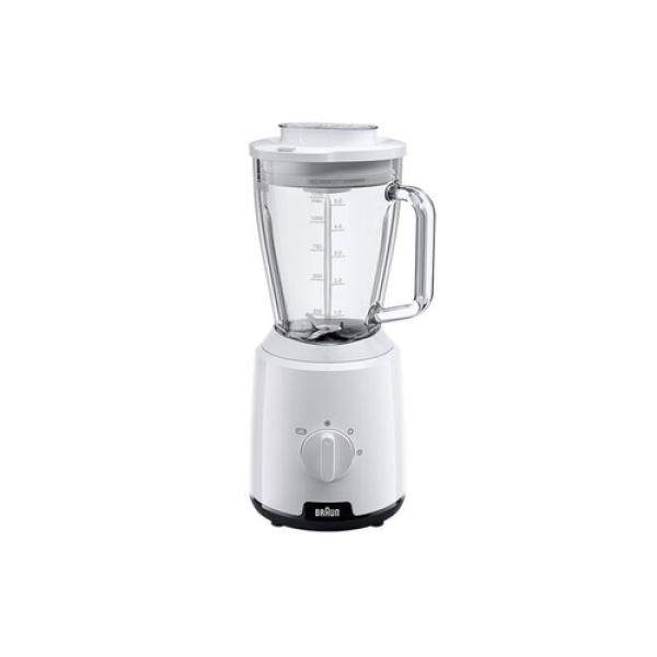 Batidora De Vaso Braun Powerblender 1 Jb1050wh Blanca Motor 600w 2 Velocidades Tritura Hielo 1.5l