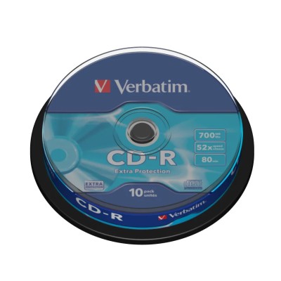 CD-R Verbatim Datalife 52X/ Tarrina-10uds