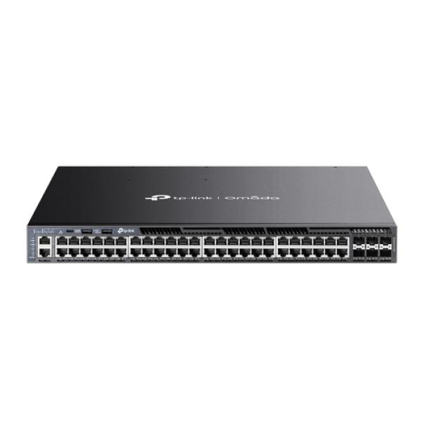 Switch Gestionable L3 Tp-link Sg6654xhp 48p Gigabit Con 6 Slots Sfp+ 10g Puerto De Consola Rj45/usb-c Rack 1u 19"