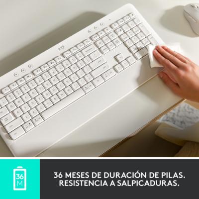 Teclado Logitech Bluetooth K650 Signature Color Blanco P/n: