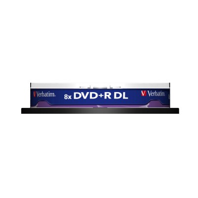 DVD+R Doble Capa Verbatim Advanced AZO 8X/ Tarrina-10uds